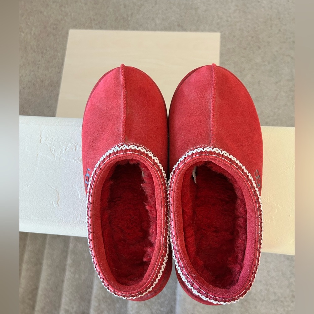 UGG Red Suede Slippers